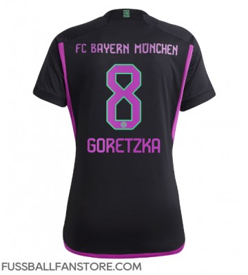 Bayern Munich Leon Goretzka #8 Replik Auswärtstrikot Damen 2023-24 Kurzarm